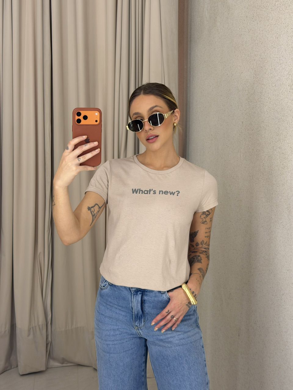 T-SHIRT LAILA BABY LOOK AREIA