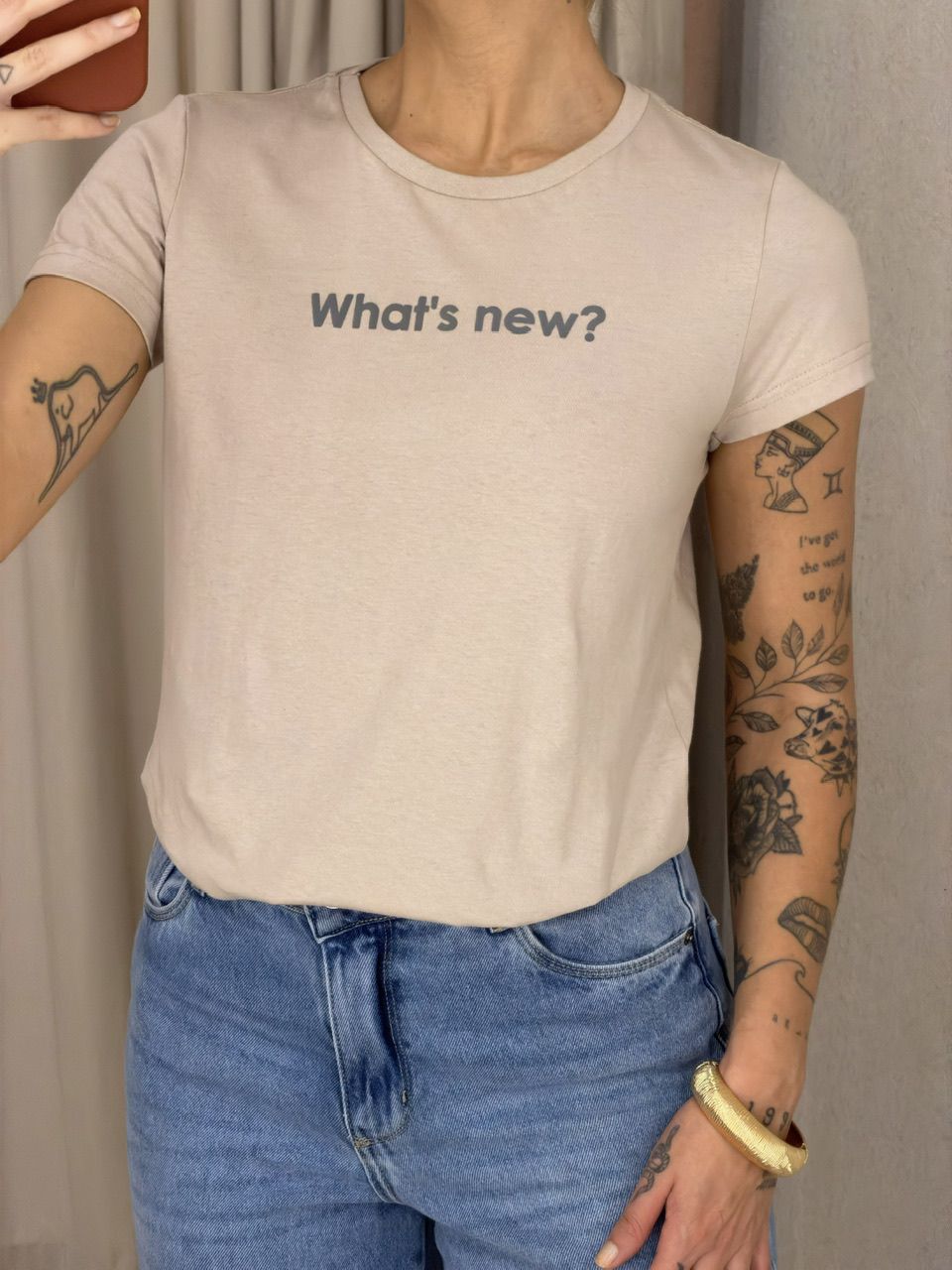 T-SHIRT LAILA BABY LOOK AREIA