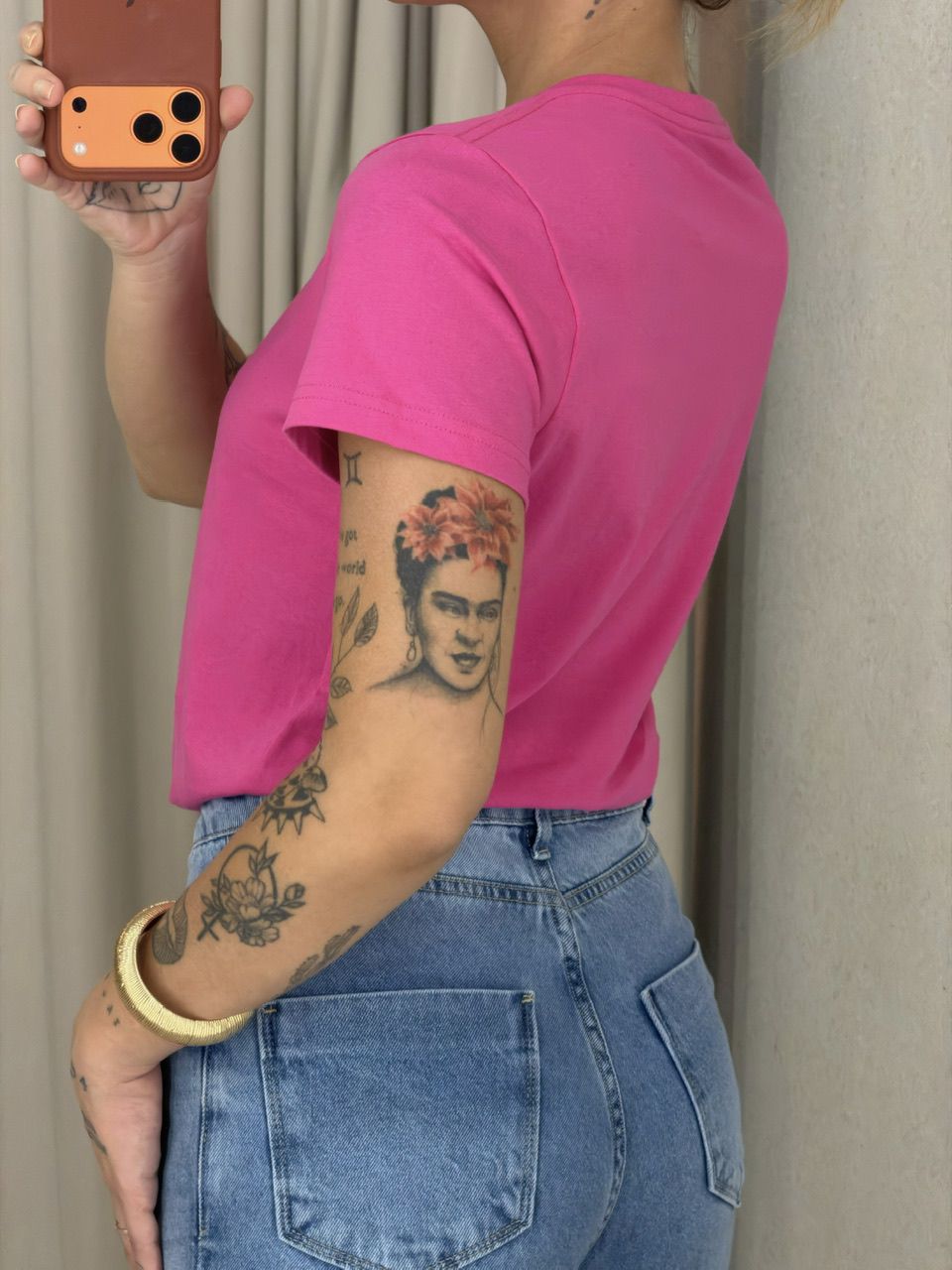 T-SHIRT LAILA BABY LOOK PINK