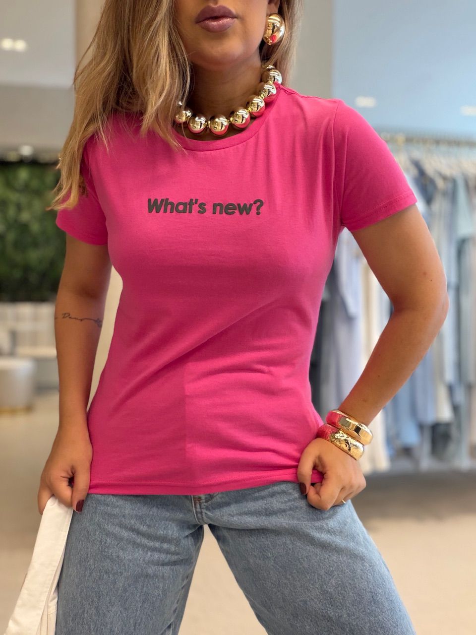 T-SHIRT LAILA BABY LOOK PINK - 0075100037 - CAROLLA FERRARO