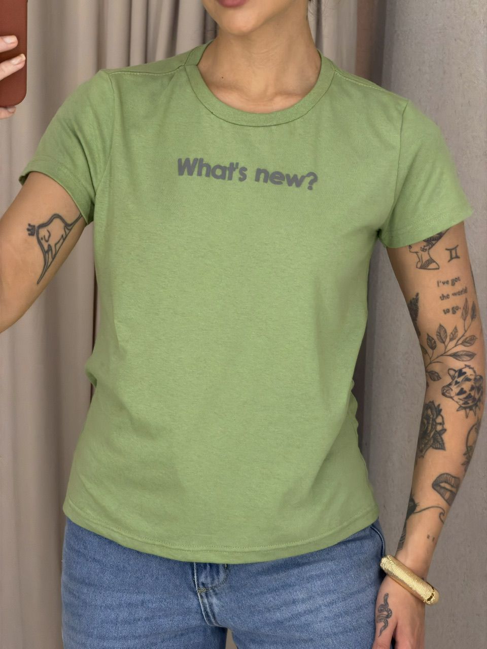 T-SHIRT LAILA BABY LOOK VERDE