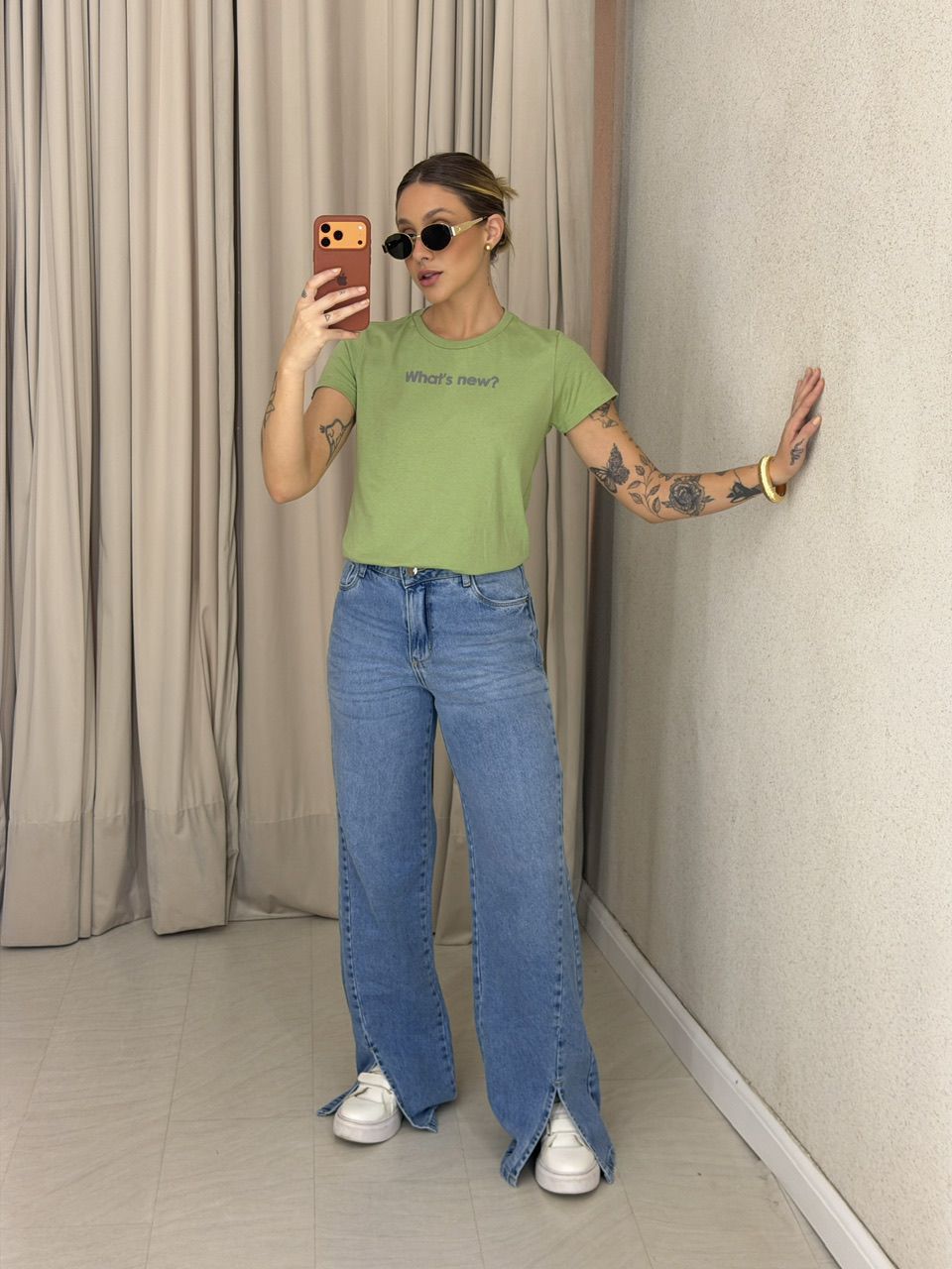 T-SHIRT LAILA BABY LOOK VERDE