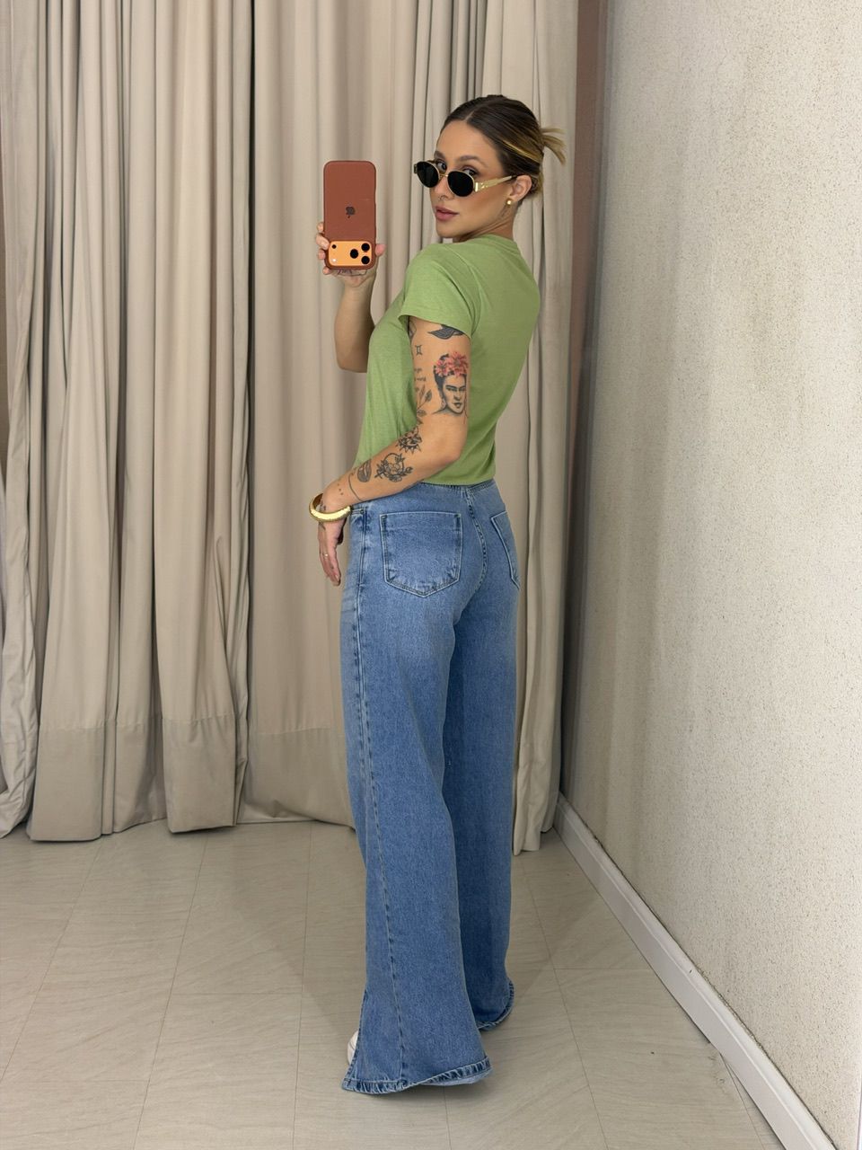 T-SHIRT LAILA BABY LOOK VERDE