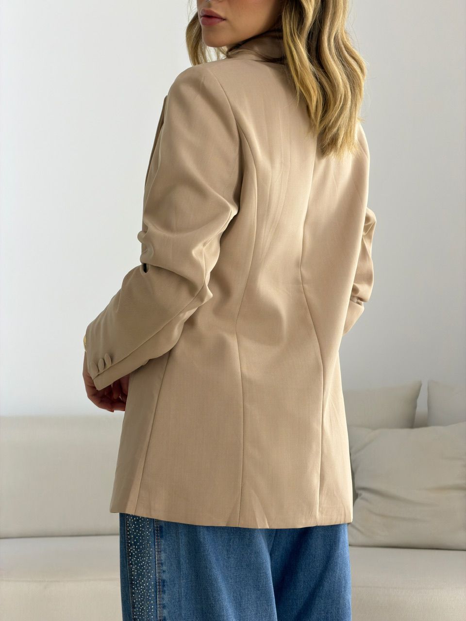BLAZER JORDANA FORRADO AREIA