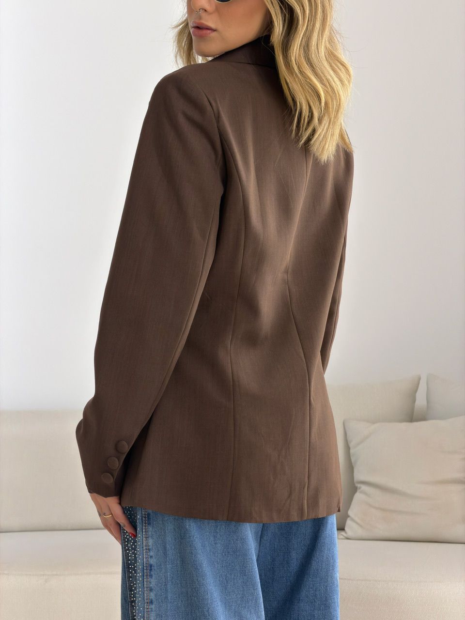 BLAZER JORDANA FORRADO CAFÉ