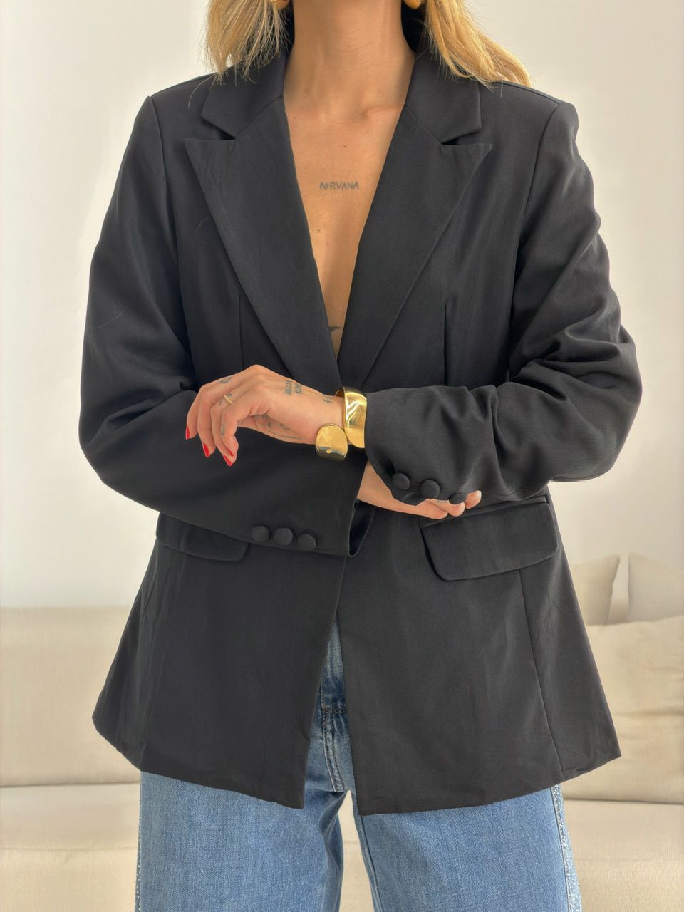 BLAZER JORDANA FORRADO PRETO