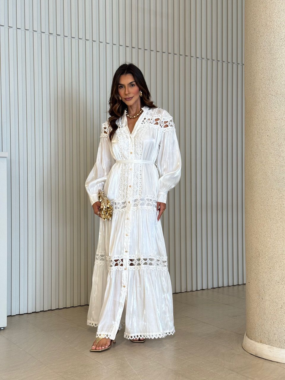 VESTIDO ANNE MANGA LONGA OFF - 0076240048 - CAROLLA FERRARO