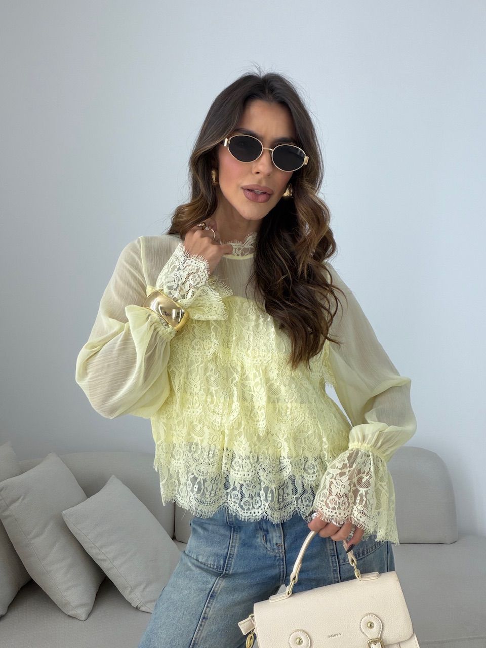 BATA ANA CECILIA RENDA YELLOW BUTTER