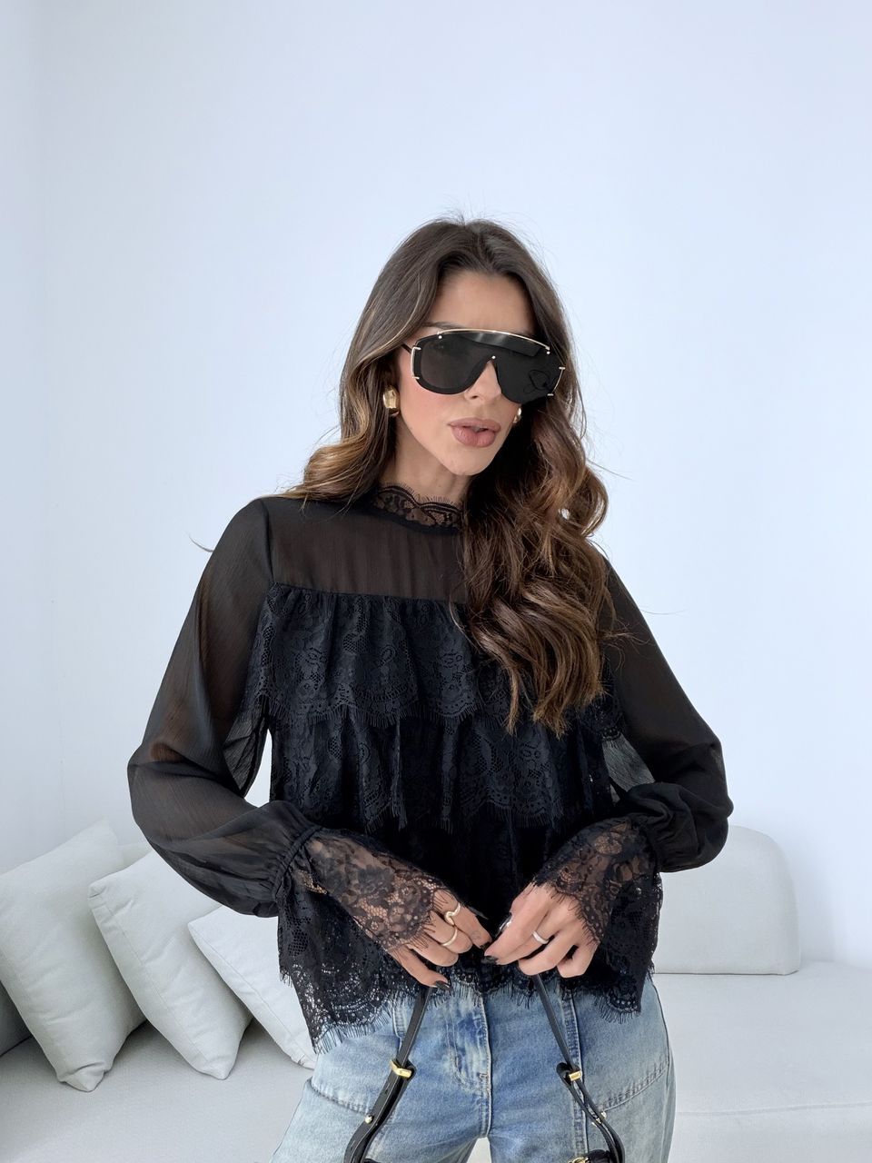 BATA ANA CECILIA RENDA PRETA
