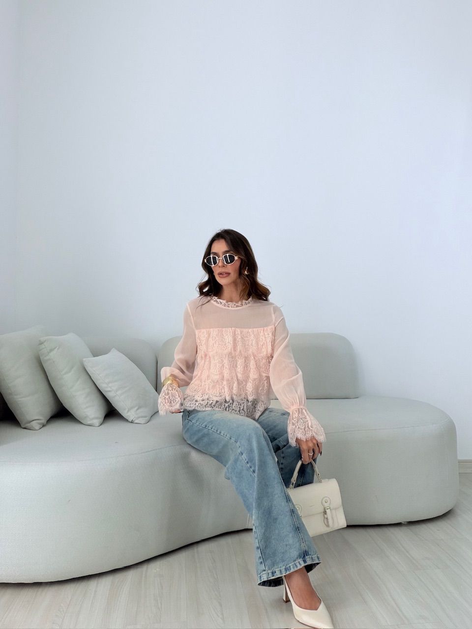 BATA ANA CECILIA RENDA BABY PINK