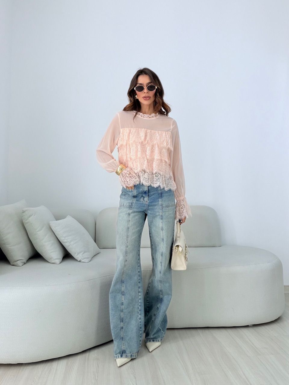 BATA ANA CECILIA RENDA BABY PINK