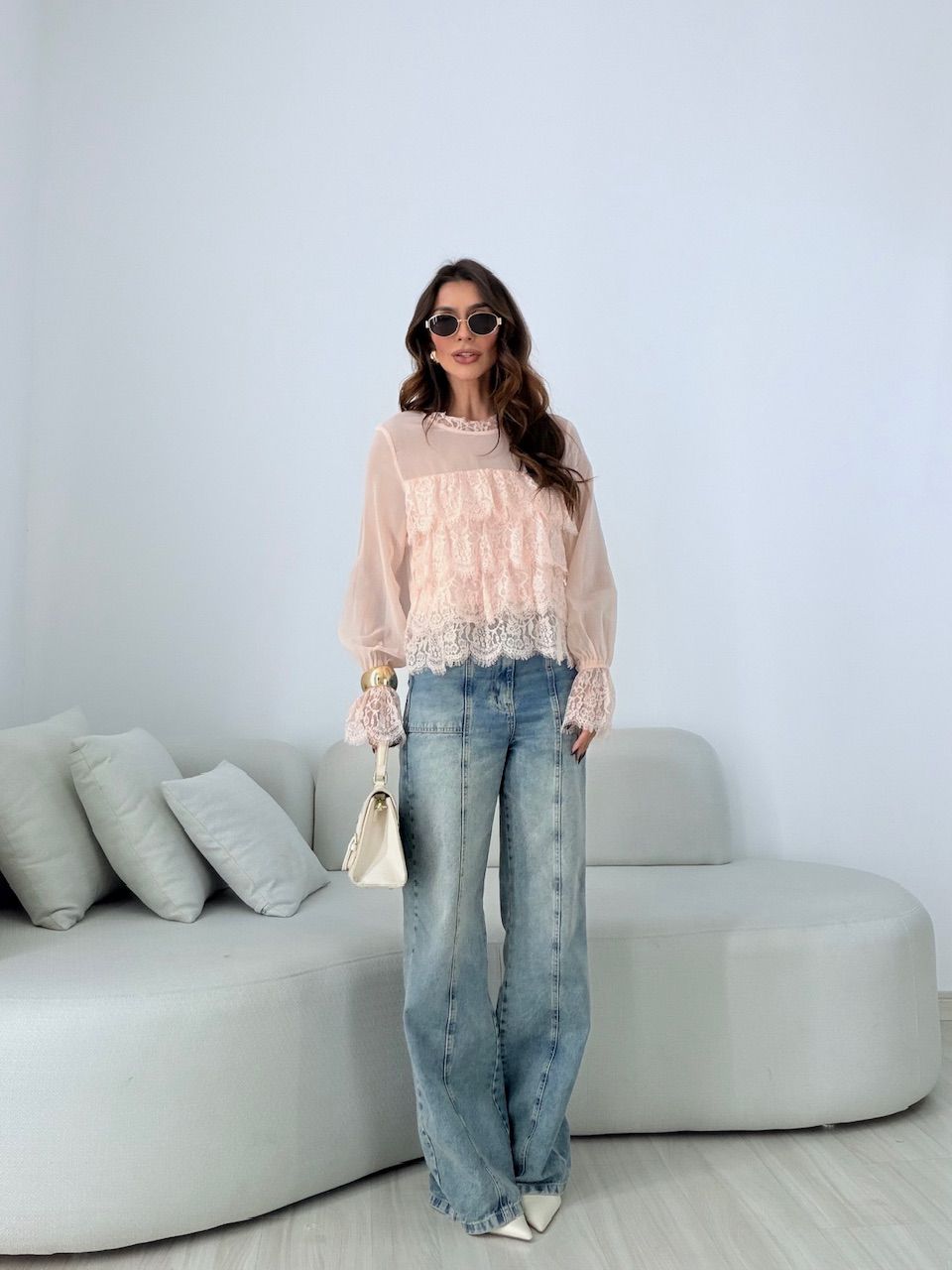 BATA ANA CECILIA RENDA BABY PINK