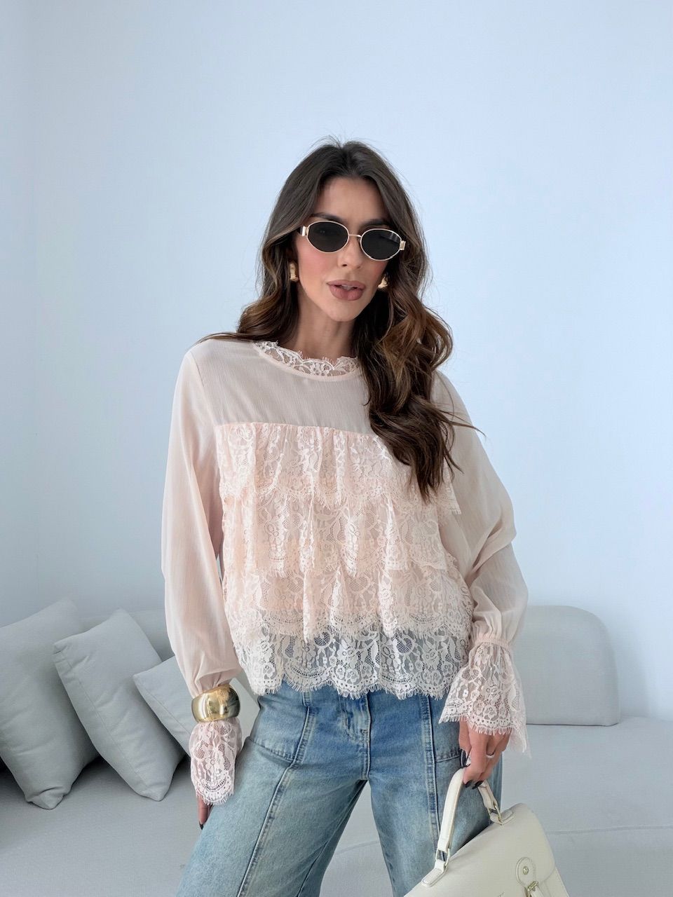 BATA ANA CECILIA RENDA BABY PINK