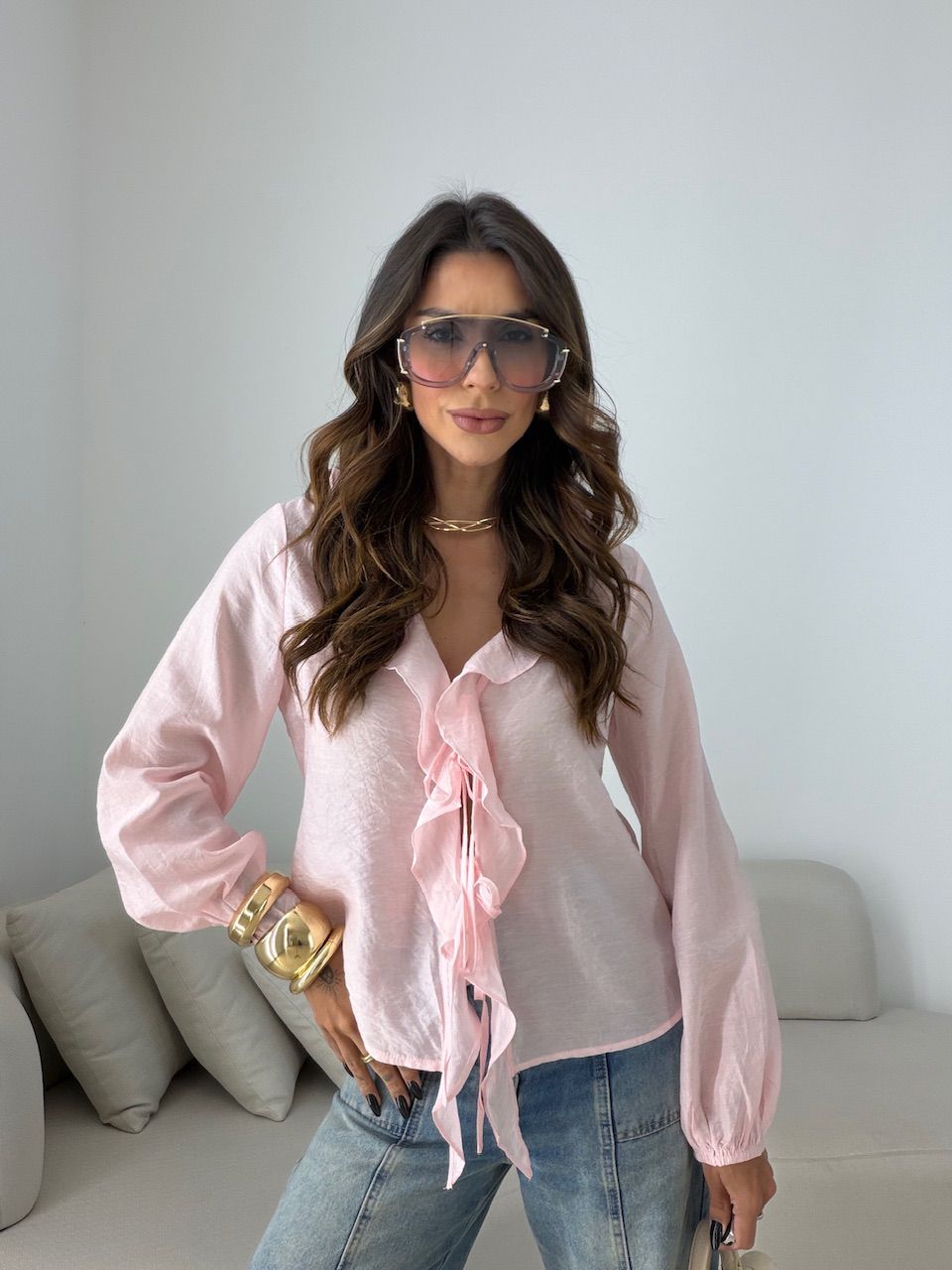 BATA MARIA FERNANDA AMARRAÇÃO BABY PINK