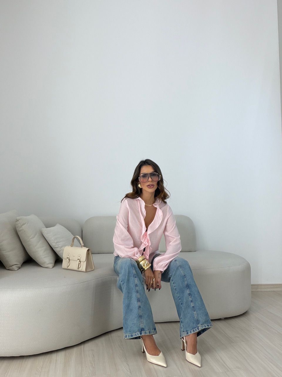 BATA MARIA FERNANDA AMARRAÇÃO BABY PINK