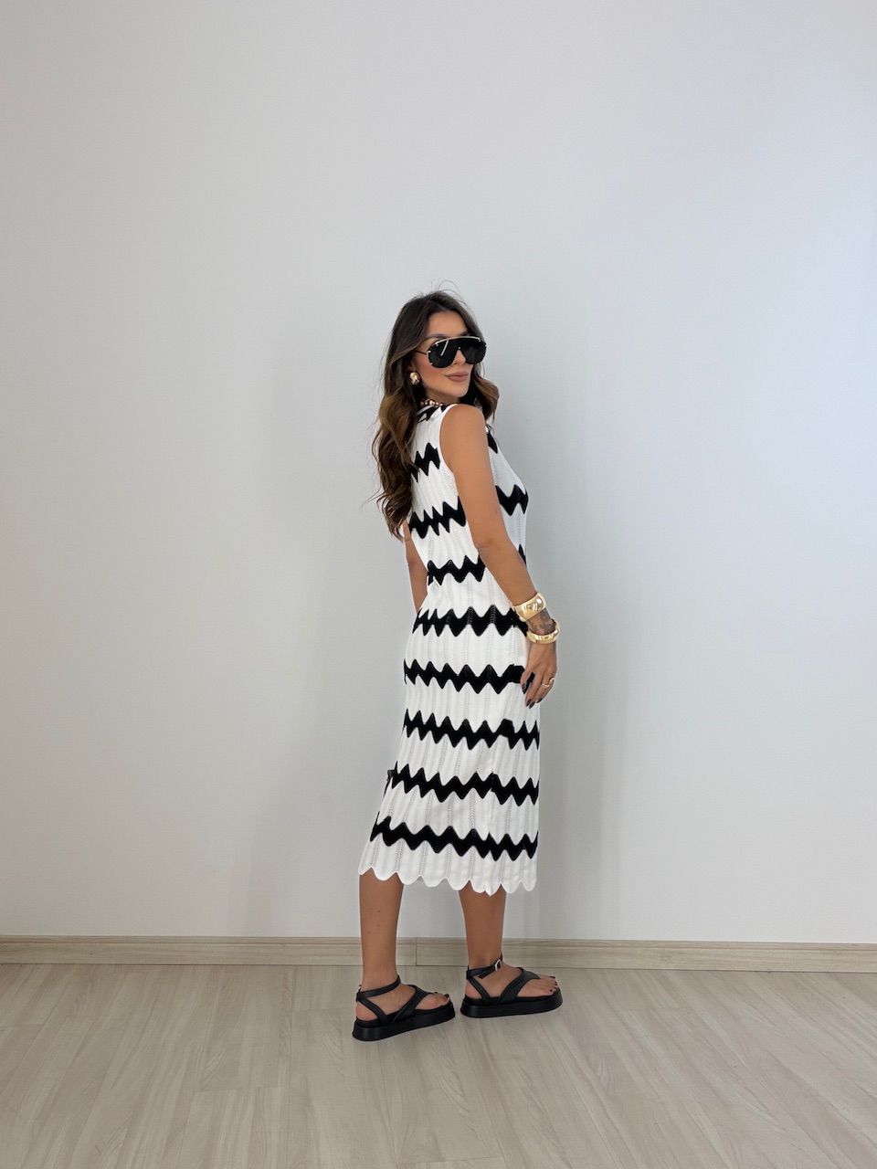 VESTIDO MARIA PAULA TRICOT OFF