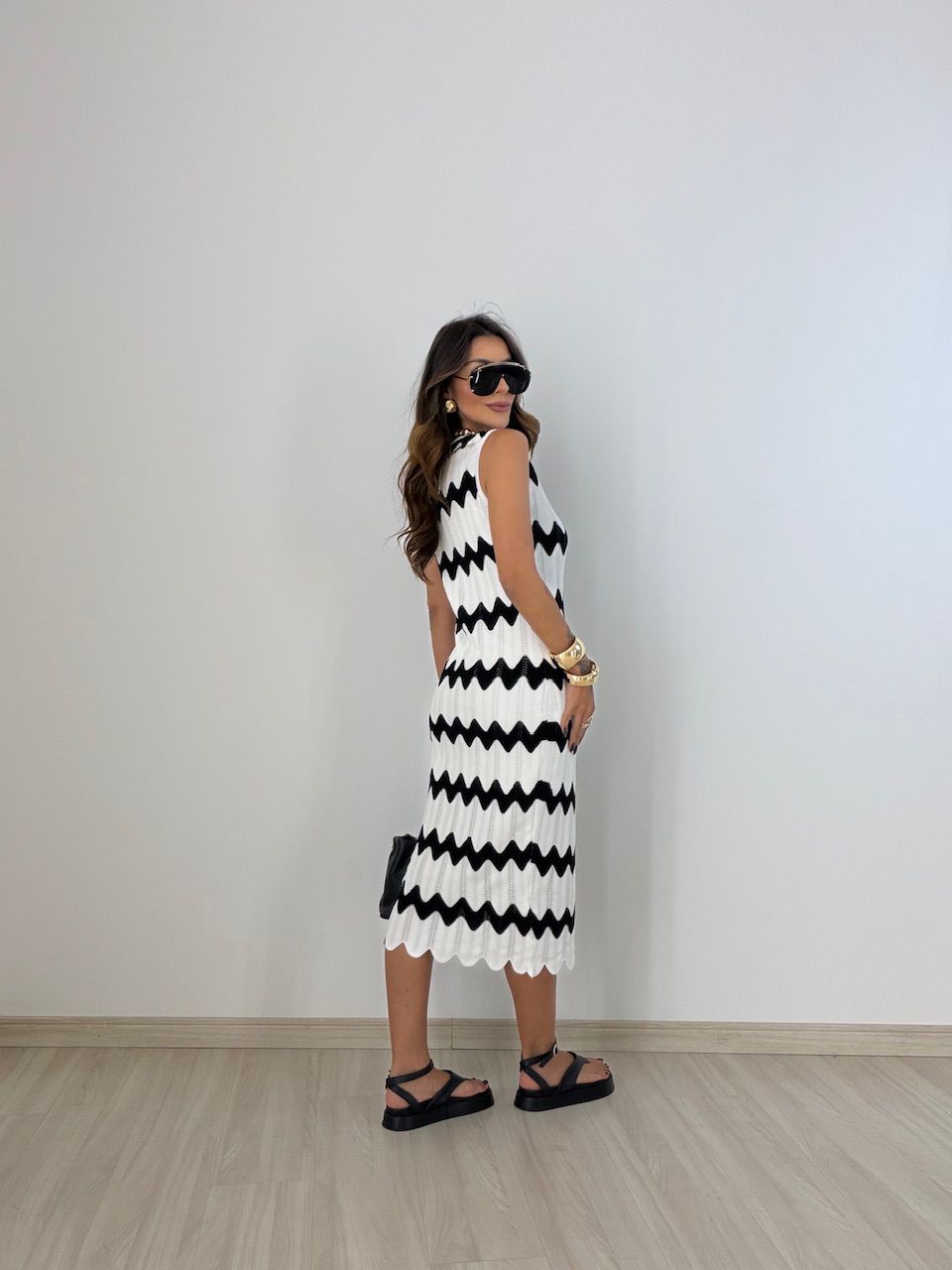 VESTIDO MARIA PAULA TRICOT OFF