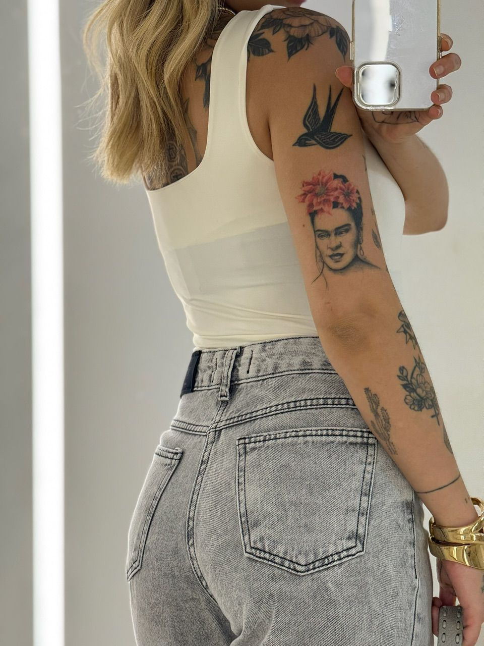 CALÇA MARCELA JEANS CINZA