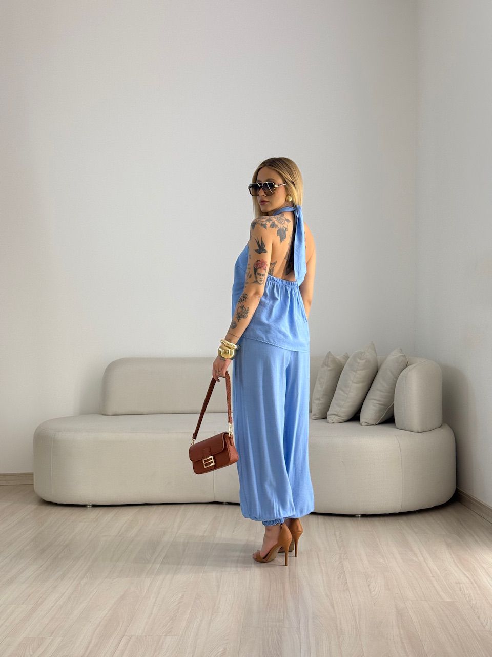 CONJUNTO MADU FRENTE ÚNICA AZUL
