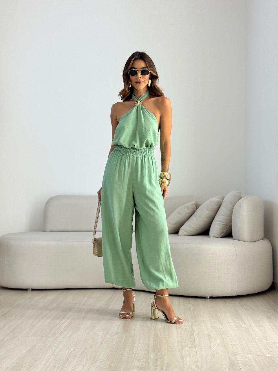 CONJUNTO MADU FRENTE ÚNICA VERDE - 0070390014 - CAROLLA FERRARO