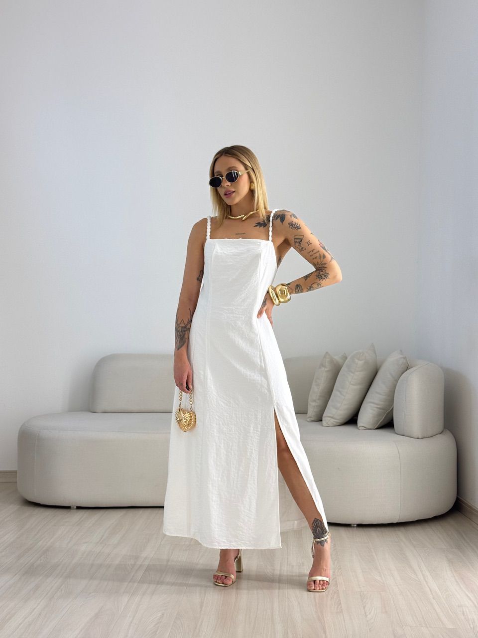 VESTIDO MAISA FENDA OFF