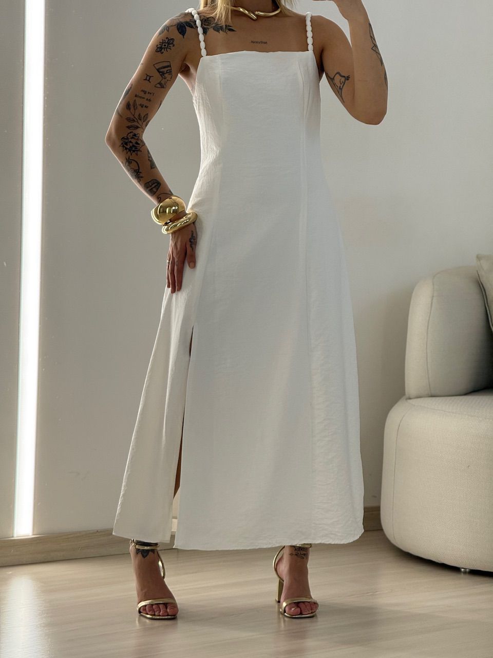 VESTIDO MAISA FENDA OFF