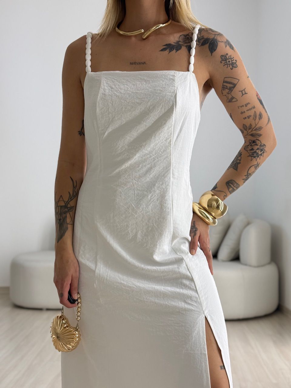 VESTIDO MAISA FENDA OFF