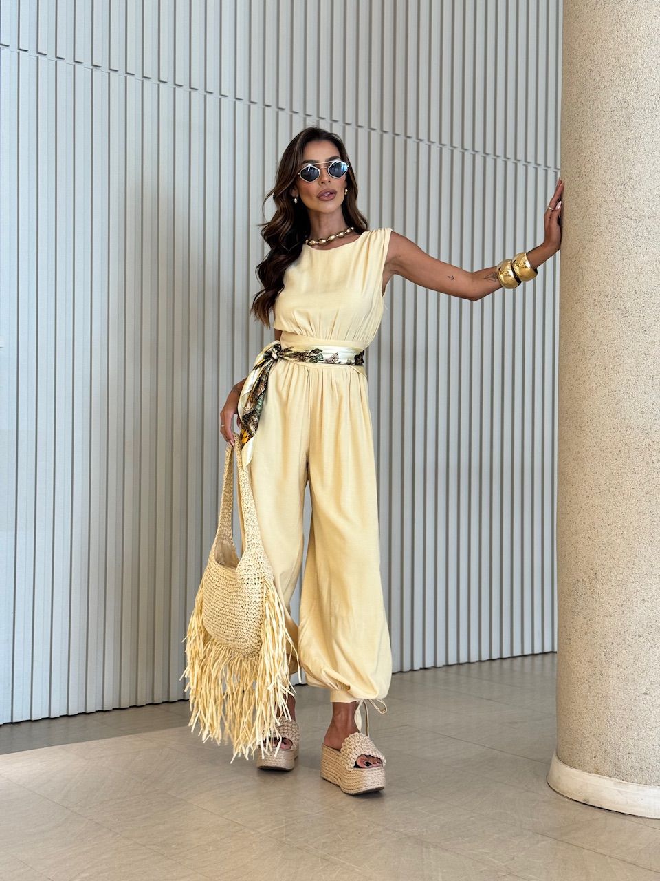 MACACÃO LIDIANE ALADIM YELLOW BUTTER