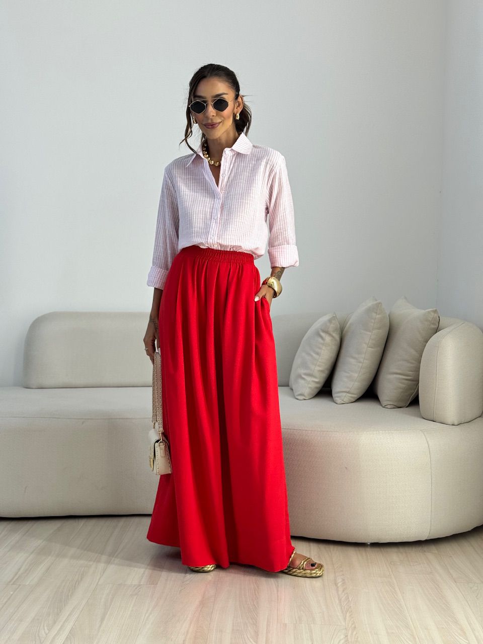 SAIA SAMANTA LONGA VERMELHA