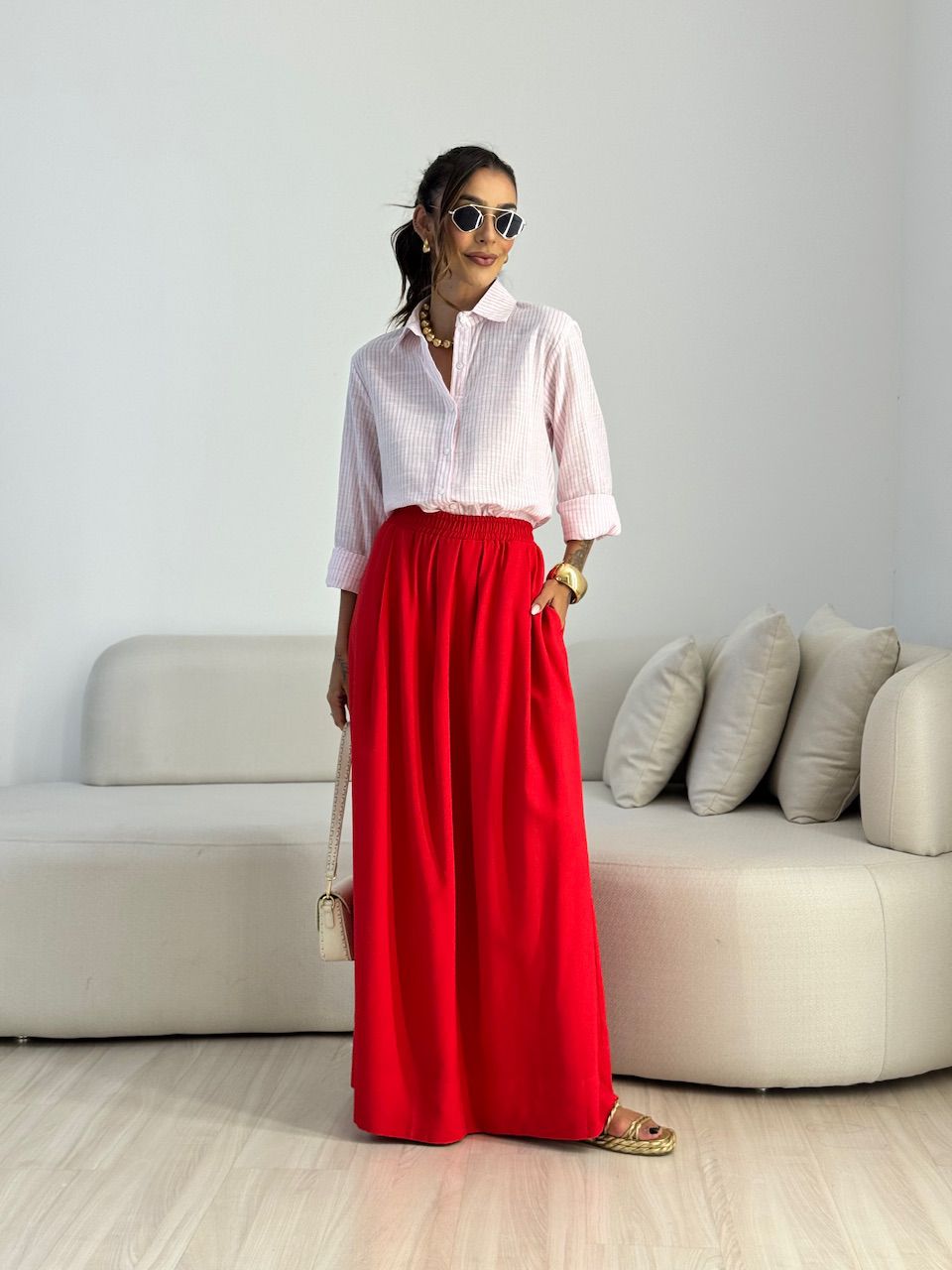 SAIA SAMANTA LONGA VERMELHA