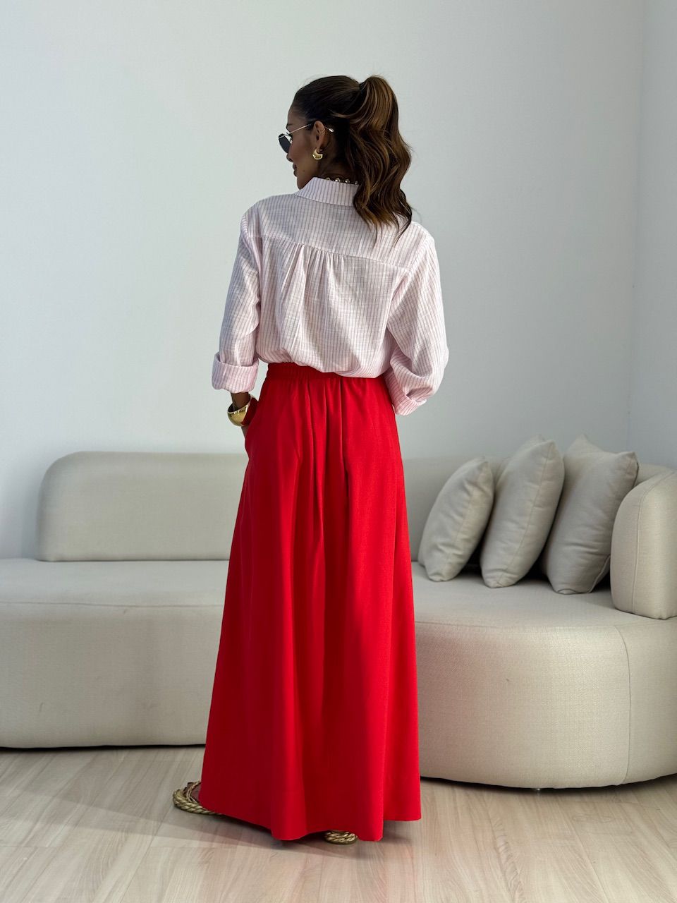 SAIA SAMANTA LONGA VERMELHA