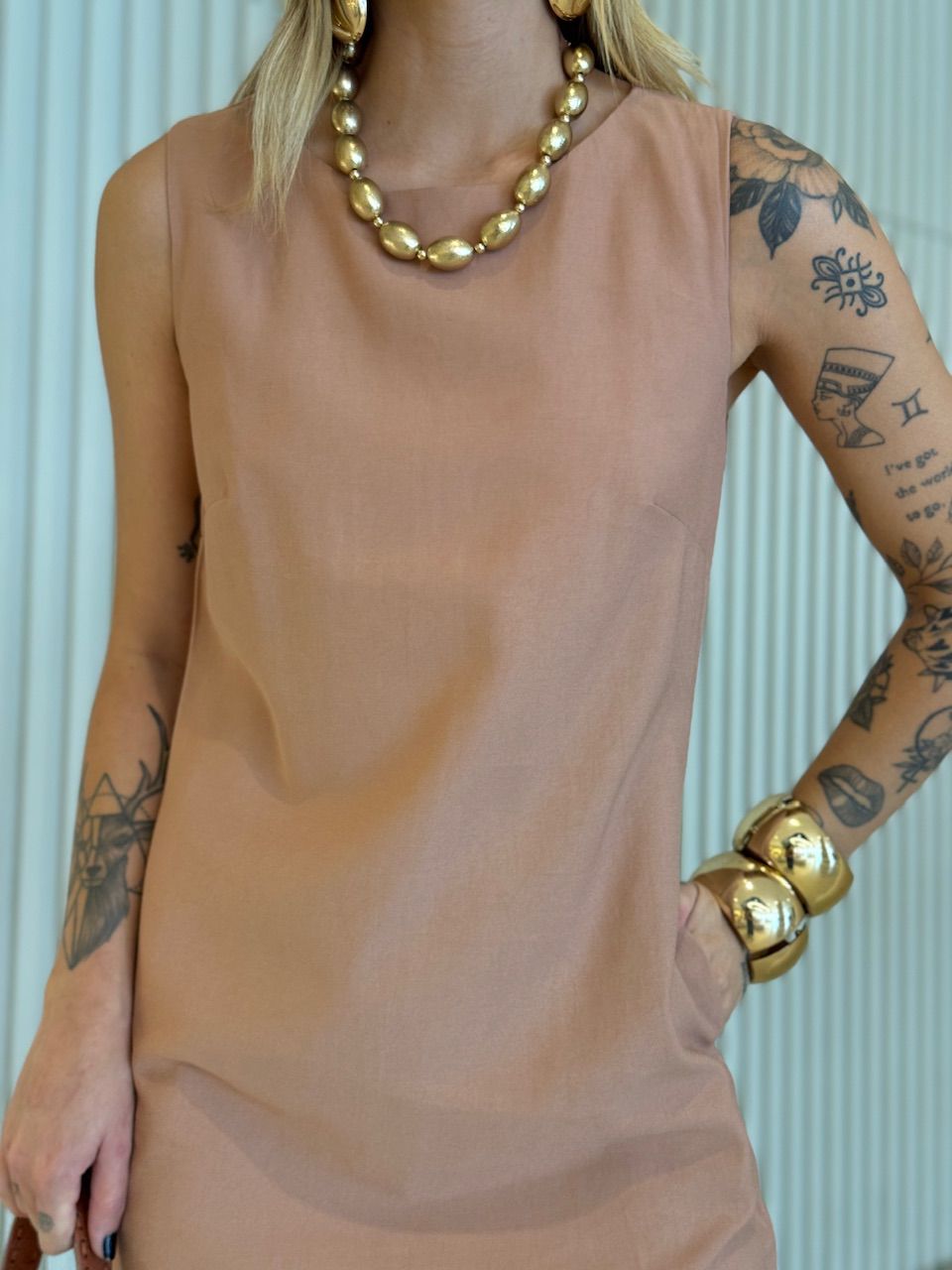 VESTIDO MAIARA CURTO CAPUCCINO 