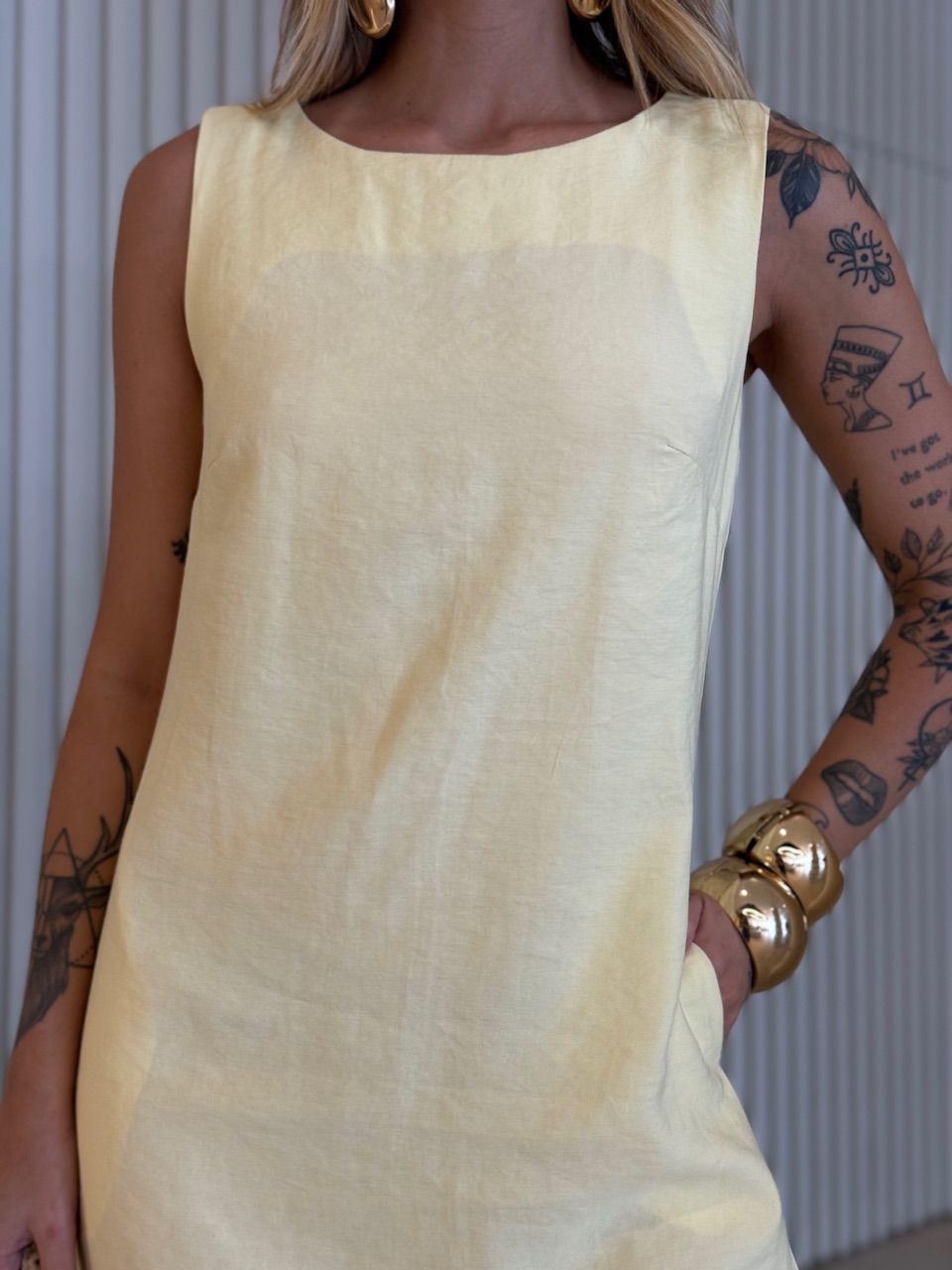 VESTIDO MAIARA CURTO YELLOW BUTTER