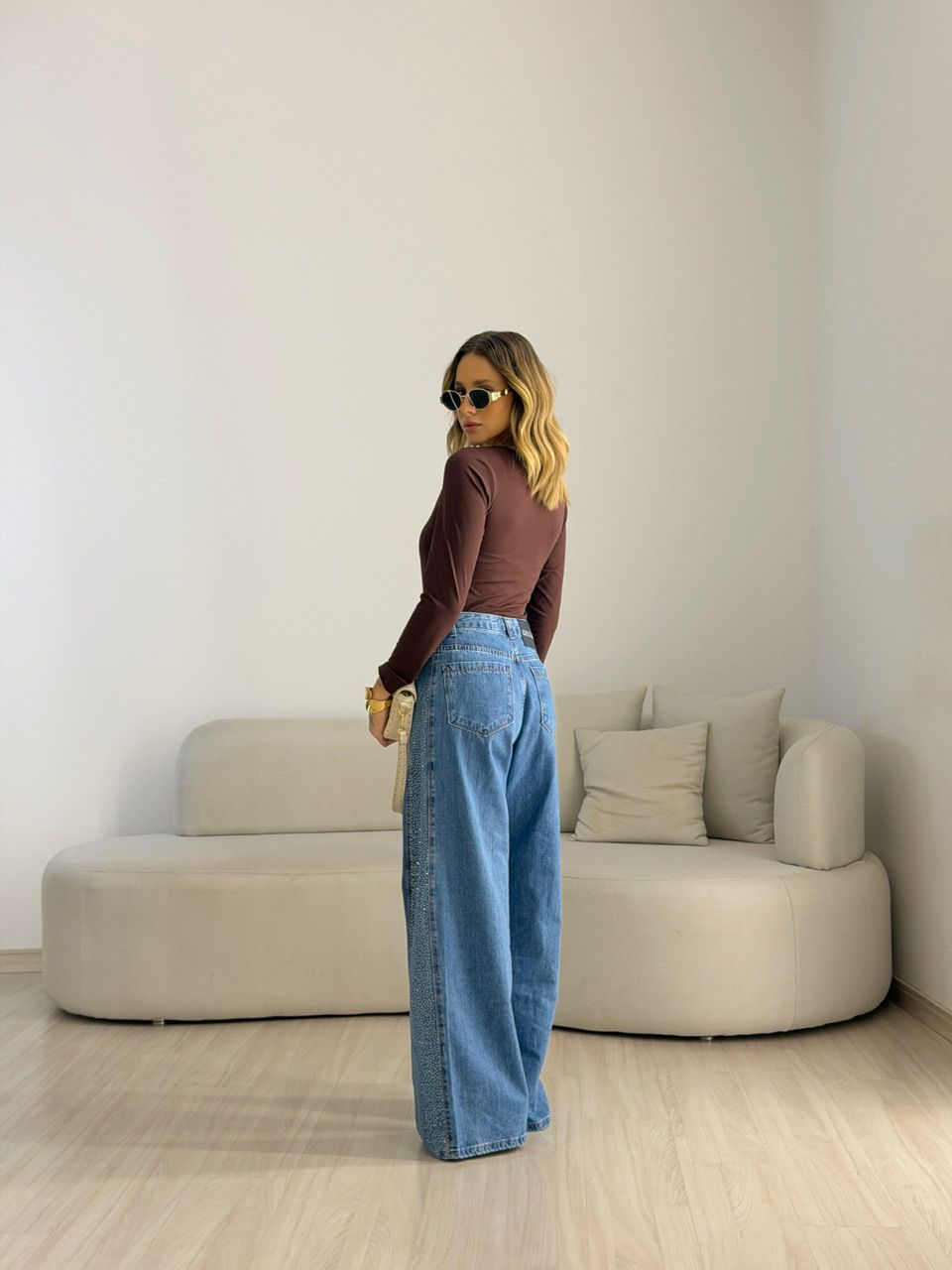 BLUSA IVANA METAL CAFÉ