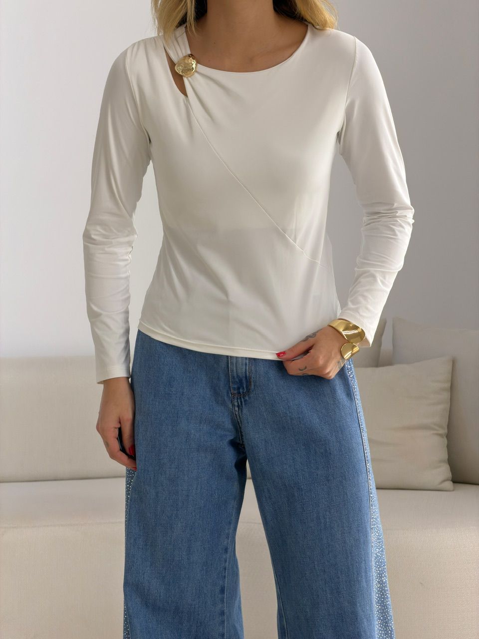 BLUSA IVANA METAL OFF