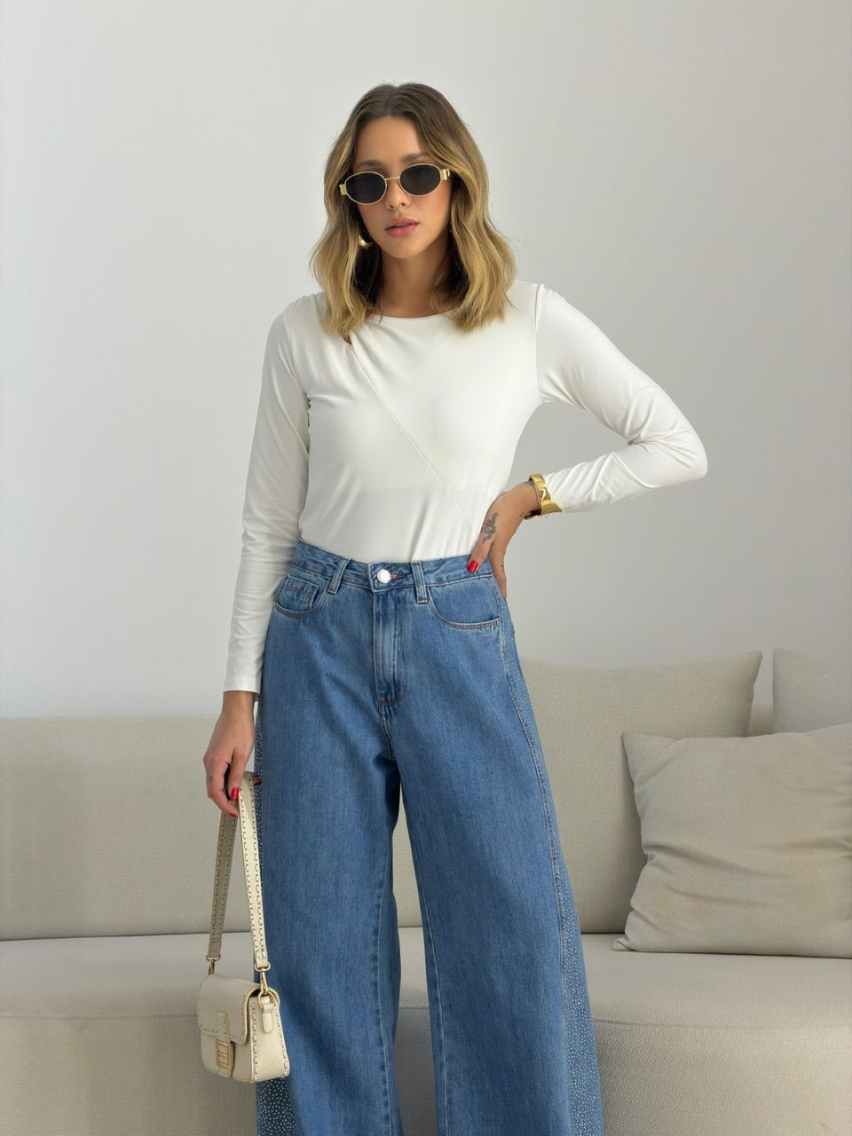 BLUSA IVANA METAL OFF