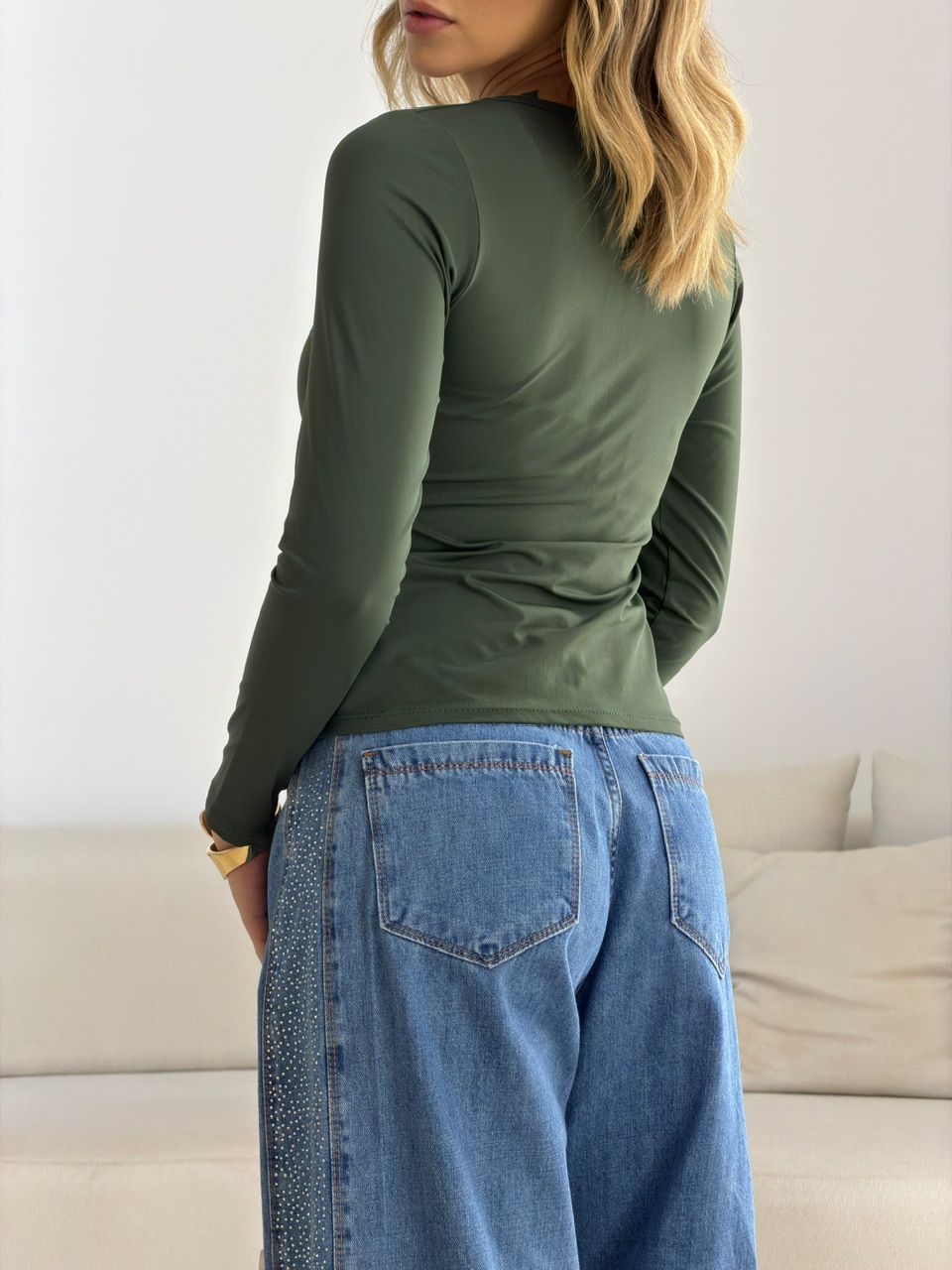 BLUSA IVANA METAL VERDE