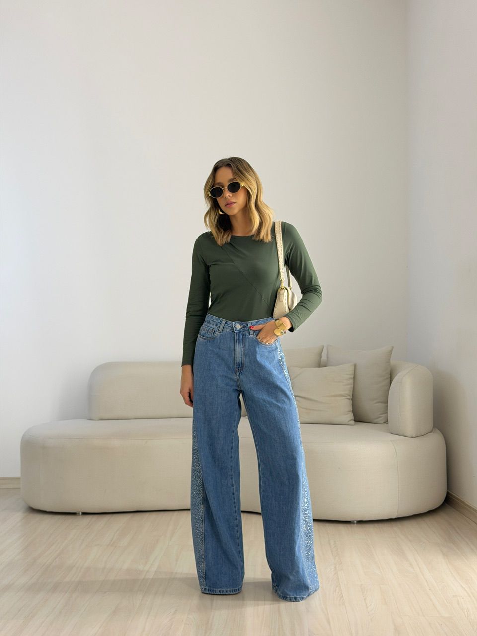 BLUSA IVANA METAL VERDE