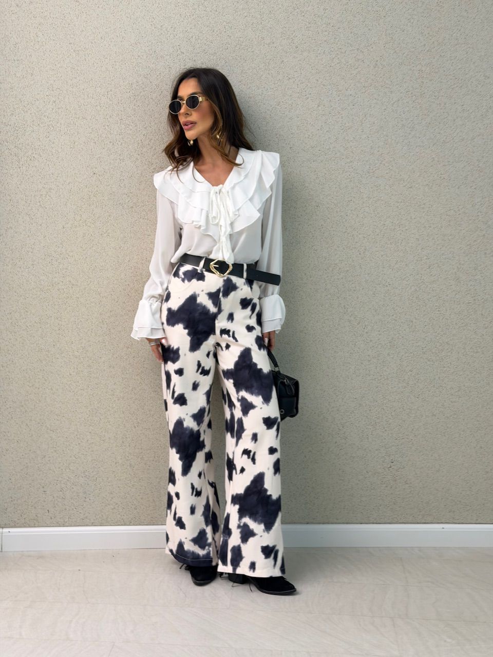 CALÇA MELINA VACA MARINHO