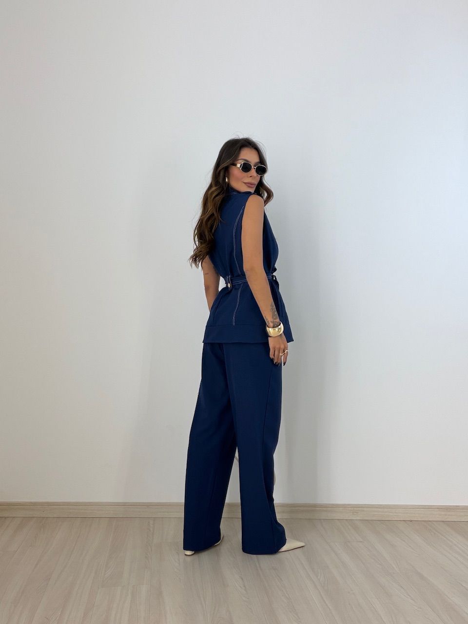 CONJUNTO HELOISA CALÇA MARINHO