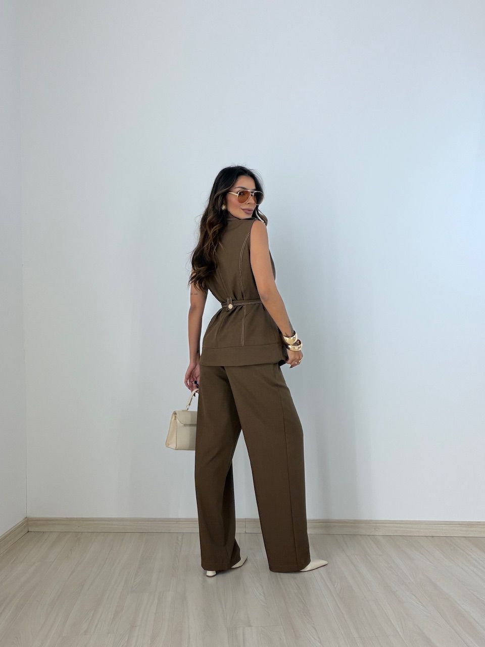 CONJUNTO HELOISA CALÇA MARROM