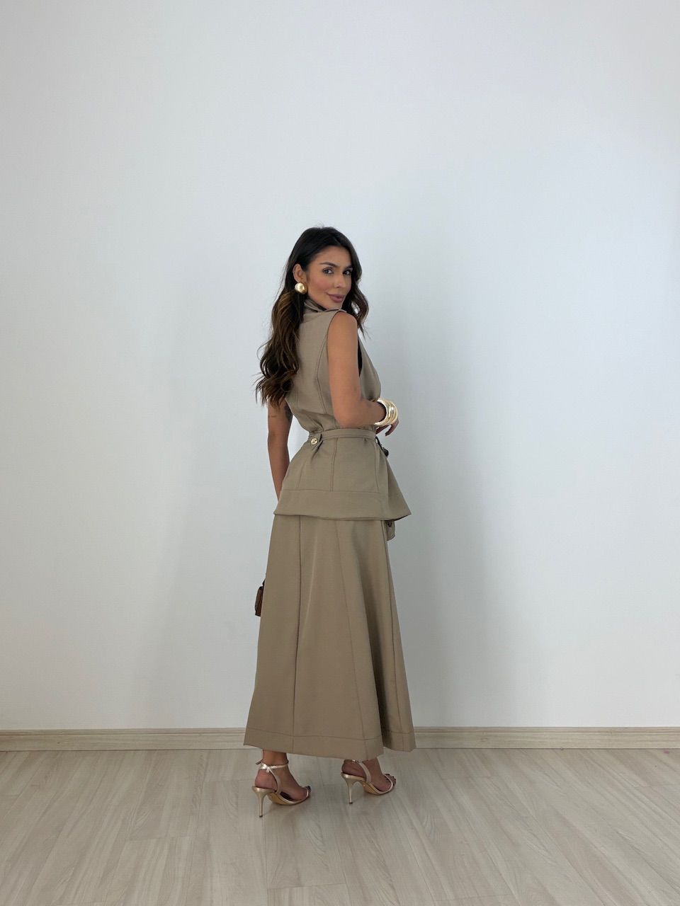 CONJUNTO JADE SAIA CAQUI
