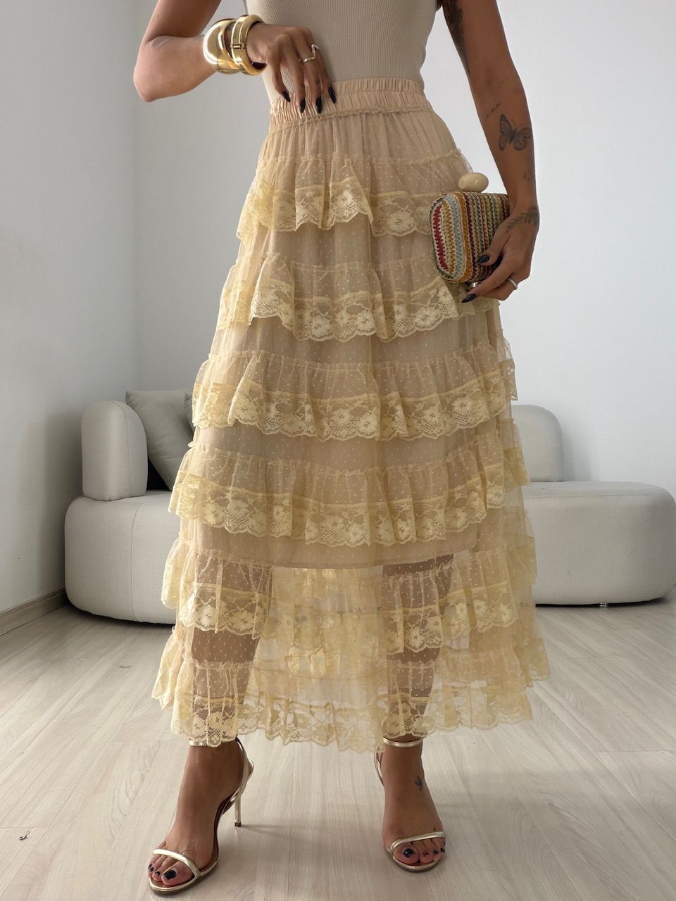 SAIA CAROLINE RENDA NUDE - 0077180049 - CAROLLA FERRARO