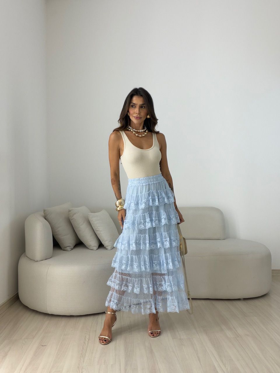 SAIA CAROLINE RENDA AZUL