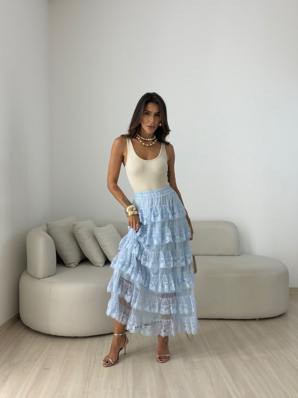 SAIA CAROLINE RENDA AZUL