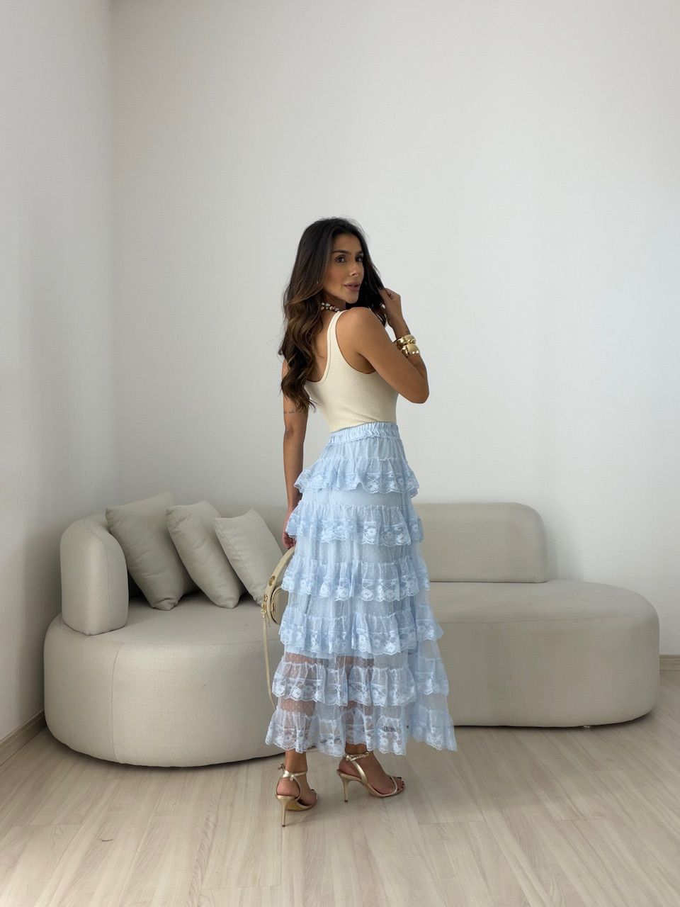 SAIA CAROLINE RENDA AZUL