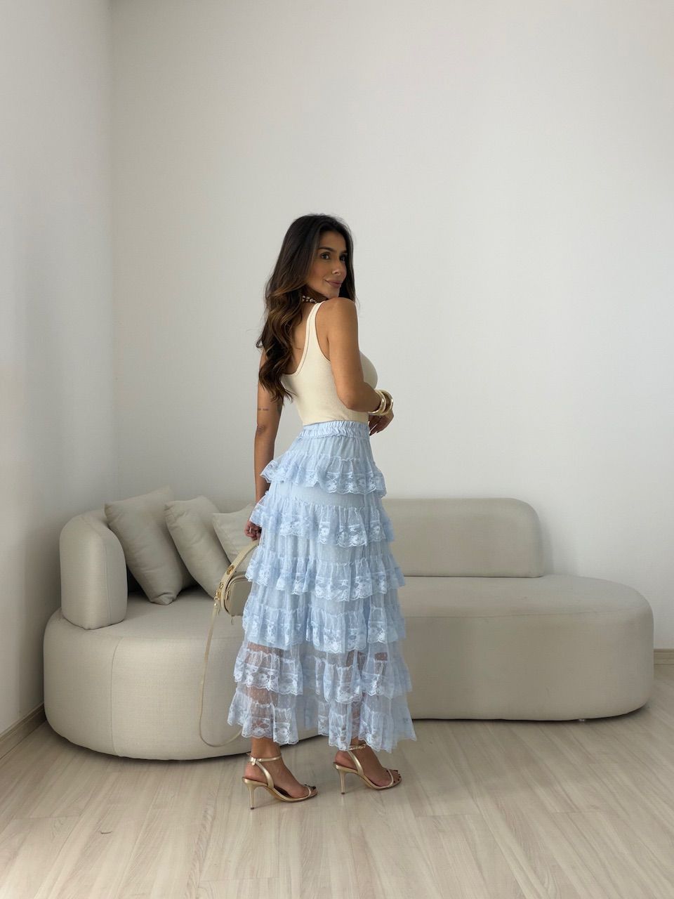 SAIA CAROLINE RENDA AZUL