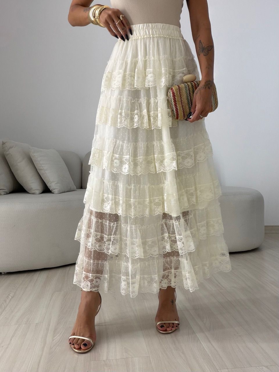 SAIA CAROLINE RENDA CREME - 0077180087 - CAROLLA FERRARO
