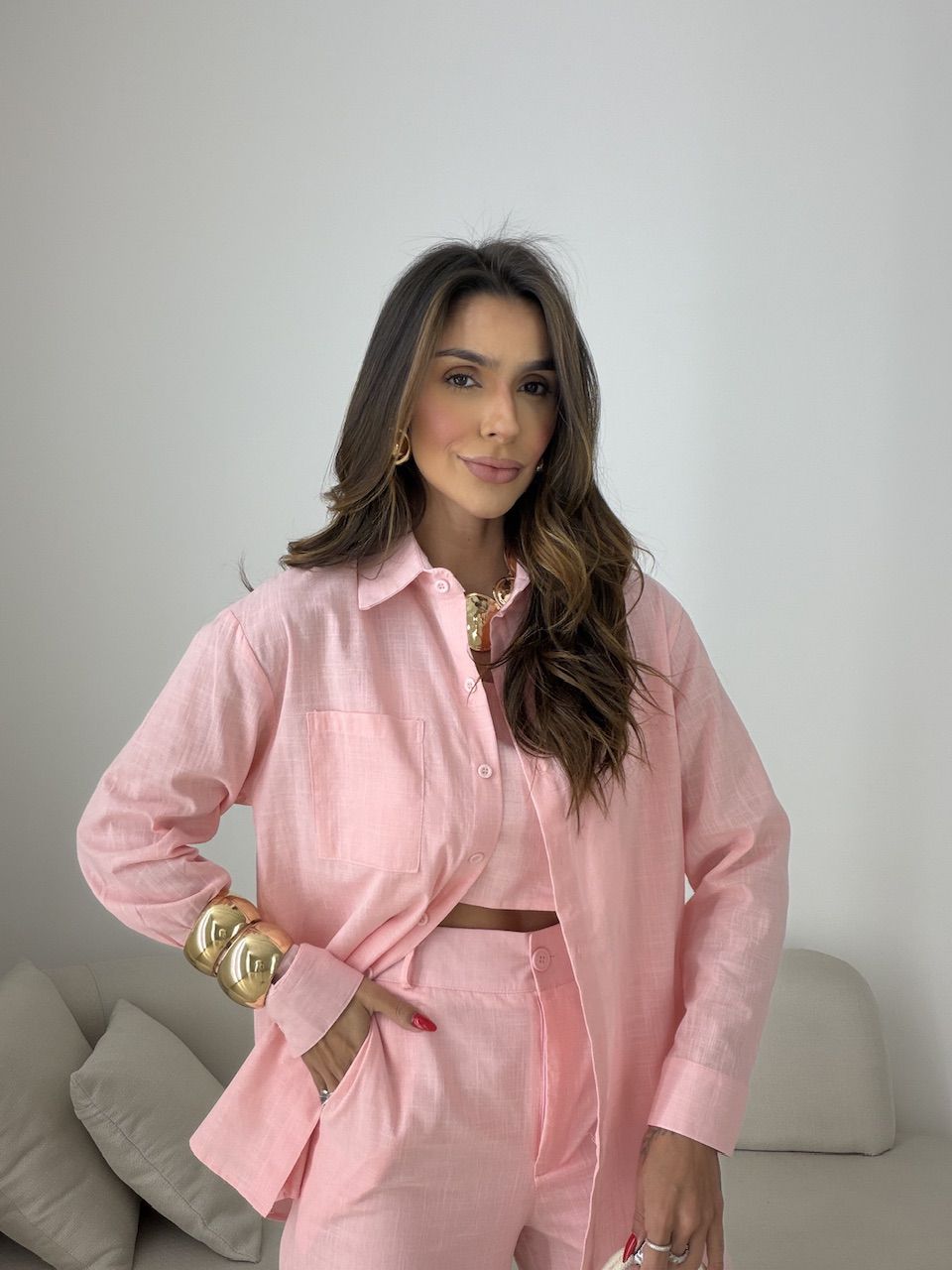 TRIJUNTO VANDA CALÇA ROSA