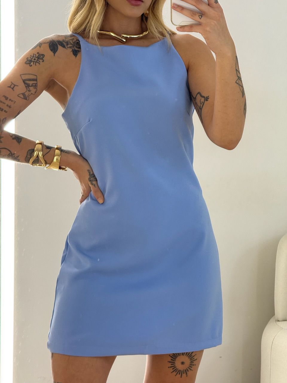 VESTIDO GIULIA ALÇA AZUL CLARO